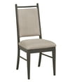 thumbnail image 3 of Weston Home Alta Wood Finish Beige Fabric Dining Chair, Set of 2, Black Oak, 3 of 9