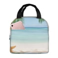 thumbnail image 1 of Fotbe Starfish in Beach Bolsa Térmica con Estampado y Forro de Aluminio Grueso Bolsa de Almuerzo con Bolsillo Frontal para Hombres y Mujeres, Ideal para Trabajo, Escuela, 1 of 8