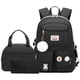 thumbnail image 1 of Mochila escolar Hey Yoo para niñas con lonchera negra de 17.9 pulgadas, 1 of 7