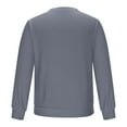 thumbnail image 3 of Dagegui Mens Waffle Sweatshirt Solid Crew Neck Long Sleeve Shirt Casual Loose Fit Pullover Tops with Chest Pocket Dark Gray S, 3 of 5