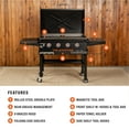 Blackstone 4Burner 36" Griddle with Hood and Front Shelf