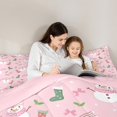 thumbnail image 4 of Castle Fairy Kids Children Xmas Snowman Twin Bedding Sets 7-Piece,Merry Christmas Bedding Comforter Set Microfiber,Happy New Year Breathable Sheet Sets,Ultra Soft Home Decor,Reversible, 4 of 8