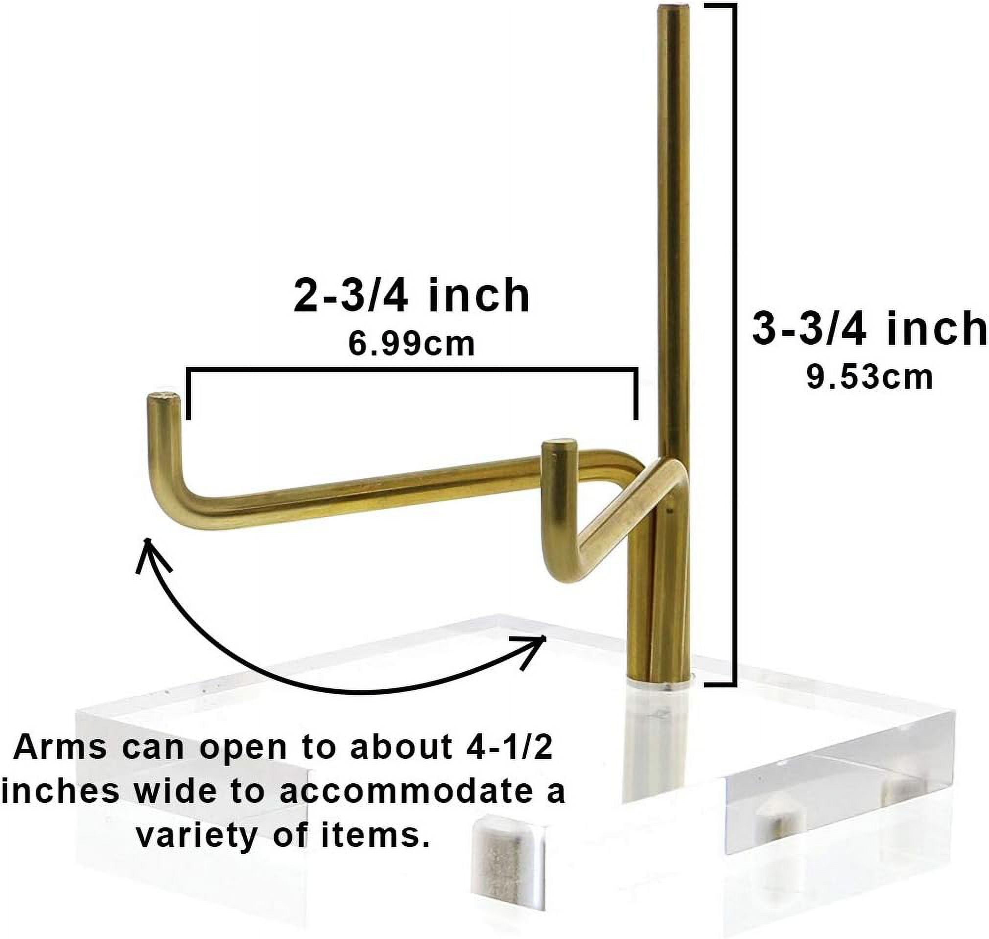 OnFireGuy 4-1/4" Adjustable Acrylic Easel Display Stand for Geodes, Minerals, Fossils & Crystals | 4-1/4 inch Acrylic Easel Display Stand | Showcase Your Treasures with Style and Elegance