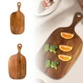 thumbnail image 6 of Walnut Wood Cutting Board with Handle - Small Wooden Chopping Board for Bread, Vegetables, Fruits, Cheese Serving Board with Hole, Charcuterie Board for Kitchen & Dining, 6 of 6