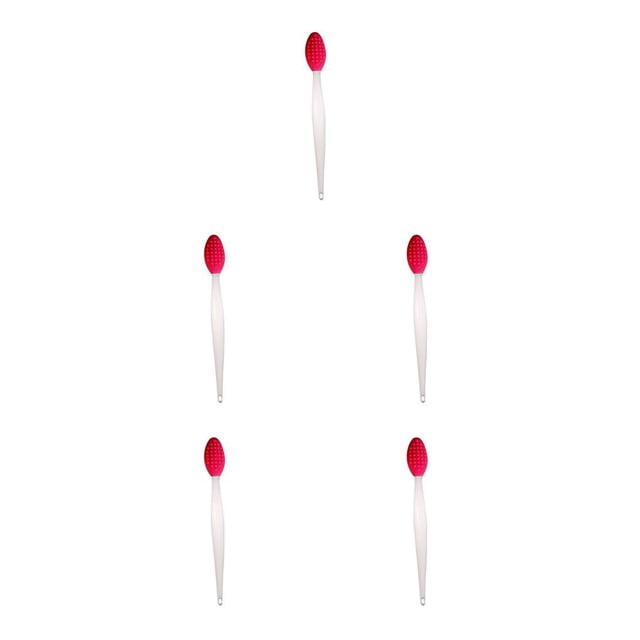 Qarigey Cepillo de labios exfoliante Cepillo de limpieza de nariz Labio de silicona de doble cara Type5 NO5
