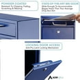 thumbnail image 6 of AdirOffice Ultimate Locking Wall Mounted Drop Box Medium Blue (631-05-BLU-PKG), 6 of 9