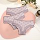 thumbnail image 3 of FINETOO-bragas de encaje de 3 piezas para mujer, ropa interior Sexy de perspectiva, Color sólido, lencería ahuecada, S-XL íntimos florales, 3 of 5