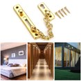 thumbnail image 2 of Cerradura antirrobo para puerta de hotel, cadena de pernos, seguridad para niños, cerradura para el hogar (dorado) Likrtyny Para estrenar, 2 of 6