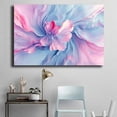 thumbnail image 5 of Mudket Framed Abstract Floral Canvas Wall Art Pastel Pink Blue Marble Effect Prints Wall Decor Modern Canvas Print Ready to Hang for Bedroom Living Room Romantic Decor - 12"L x 8"W, 5 of 10