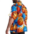 thumbnail image 3 of Basketball Men's Poplin Casual Printed Button Down Short Sleeve Summer Beach Shirts Unisex, 3 of 6