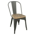 thumbnail image 6 of Oregon 7-Piece Industrial-Farmhouse Dining Set in Grey and Brown by LumiSource, 6 of 6