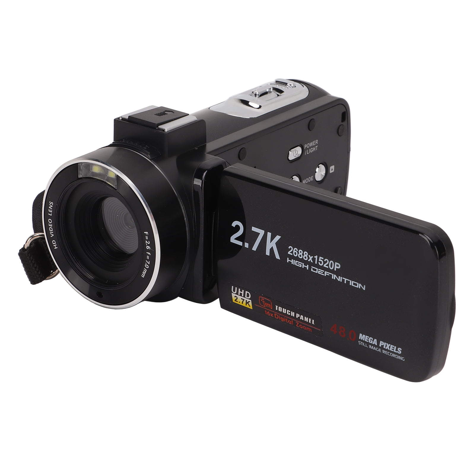 2.7K 48MP Full HD Digital Video Camera 3.0 Inch IPS Screen 18x Digital Zoom Video Camera Camcorder with Remote Control FHD F6