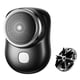 thumbnail image 1 of Maquinillas de afeitar para hombres, mini afeitadora portátil de bolsillo, para uso en seco y húmedo, recargable por USB, con cabezal de corte de 1 pieza., 1 of 5