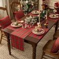 thumbnail image 7 of mubwai Christmas Checkered Tartan Table Runner - Red Buffalo Plaid Xmas Stain Resistant Washable Table Decoration for Dining/Parties/Holiday Decor, 13 x 70 Inch, 7 of 7