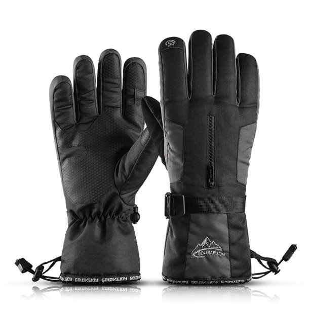 Eigraketly Guantes de invierno Dulce regalo Resiliencia Mitones para exteriores Suministros de ciclismo ajustables Equipo deportivo Ropa de ciclismo Ciclismo SK02/Negro/XL Eigraketly OD025879-22