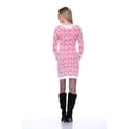 thumbnail image 4 of White Mark Universal 896-Red-L Angora Sweater Dresss - Red - Large, 4 of 5