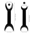 thumbnail image 2 of 8 piezas Abrebocas dental de doble cabezal en forma de T, retractor intraoral de mejillas y labios, herramienta ortodóncica dental, retractor quirúrgico (negro), 2 of 7