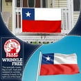 thumbnail image 4 of Anley Rip-Proof Double Sided 3-Ply Chile Flag 3x5 Foot - Chilean Flags, 4 of 7