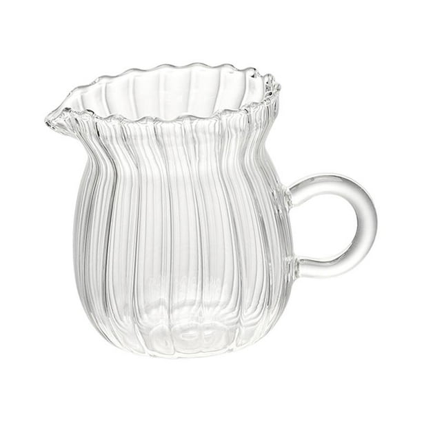 Jarra de vidrio para café, leche, resistente al calor, reutilizable, versátil, de gran capacidad B