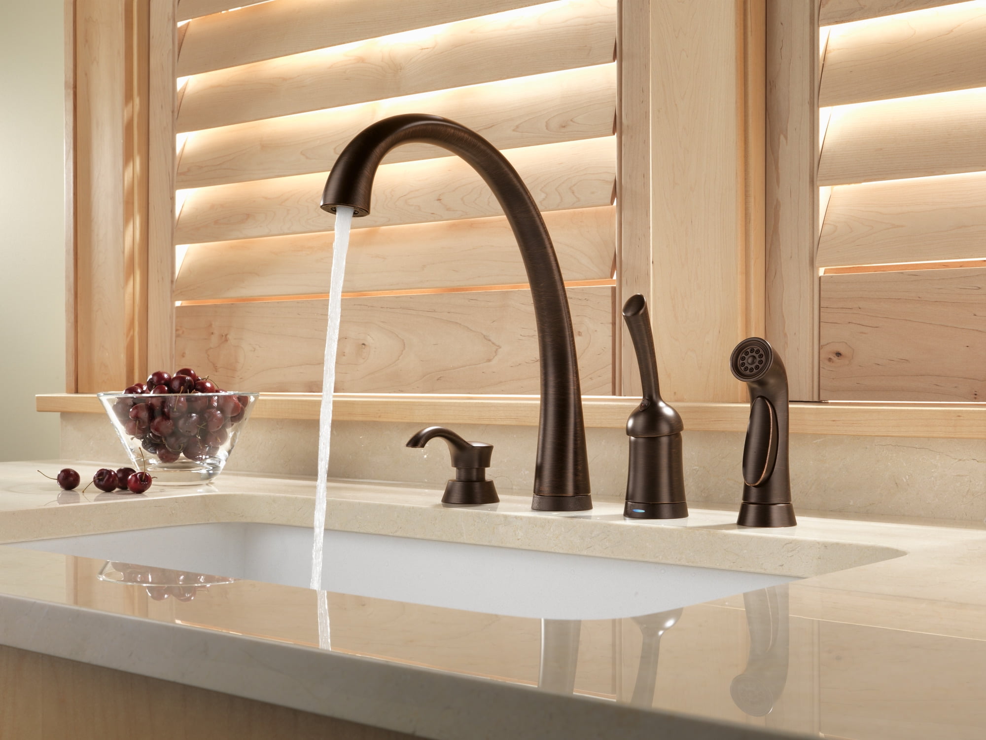 Delta DeLuca Soap / Lotion Dispenser in Venetian Bronze RP50781RB