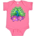 thumbnail image 3 of Inktastic Peacock and Flowers Boys or Girls Baby Bodysuit, 3 of 5