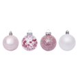 thumbnail image 1 of Naiovety 30 Uds. De bolas colgantes para árbol de Navidad, hogar, oficina, centro comercial, árbol, bolas de plástico, decoración colgante, adorno Kits de decoración para fiestas rosado Naiovety HA000435-06B, 1 of 6