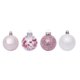 thumbnail image 3 of Bewildely 30 Uds. De bolas colgantes para árbol de Navidad, hogar, oficina, centro comercial, árbol, bolas de plástico, decoración colgante, adorno Kits de decoración para fiestas rosado Bewildely HA000435-06B, 3 of 6