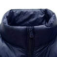 thumbnail image 4 of Bcfgryg Men's Casual Winter Jacket Warm Men Zipper Stand Collar Coat With Pocket Men's Fleece Jacket Blue XXXXL, 4 of 4