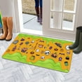 thumbnail image 4 of Hello Floral Decor Door Mat - Farmhouse Welcome Mats Outdoor Colorful Flowers Doormat Non Slip Rubber Floral Decorative Front Door Mats Indoor Rug 17" x 30"\u2026, 4 of 6