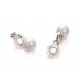 thumbnail image 2 of Airokiy Fake Pearl Clip on Earrings For Women Silver Non Pierced Platinum Plated Earrings Hypoallergenic Silver Clips Trendy Wedding Jewelry for Women, 2 of 4