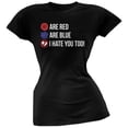 thumbnail image 1 of Roses are Red Poem Black Soft Juniors T-Shirt, 1 of 1