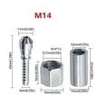 thumbnail image 3 of Juego de adaptadores de conector de manguera para hidrolavadora, conexión rápida M22 a conector de 1/4" Xixi, 3 of 5