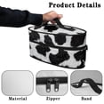 thumbnail image 5 of HELLHERO Cow Print Pattern Handheld Iron Portable Storage Bag Protective (11.8x6.69x5.5 In) Home, Case Only, 5 of 7