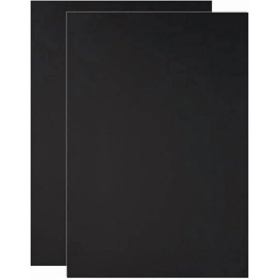 2pcs Plastic Sheet 1/8 inch Thick 8.3 x 11.8 Inch Black Rigid Moldable Panel Big Black Plastic Sheet Thermoform Board Two-Sided Heat Moldable Panel for DIY Projects Decor Handcrafts for DIY