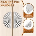 thumbnail image 4 of Uxcell Cabinet Pull Handles, Zinc Alloy Modern Drawer Pulls for Kitchen Cupboard Dresser Cabinet Hardware Silver, 4 of 7