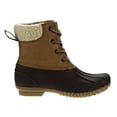 thumbnail image 2 of Josmo Little Kids Unisex Two-Tone Duck Boots - Brown Beige Tan, Size: 1, 2 of 5