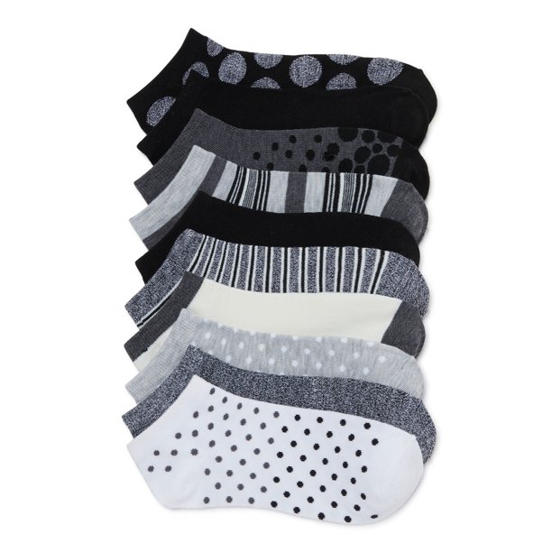 No Boundaries No Boundaries Women's LowCut Socks, 10 Pack Walmart