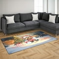thumbnail image 3 of Merry Christmas Woofmas Xmas Noel Yorkshire Terrier Santa Snowman Indoor Rug Yorkie Dog Lover Gifts Carpet Living Bed Room Sofa Home Decor - 13016, 3 of 5