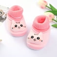 thumbnail image 6 of HUANBAI Winter Children Toddler Shoes Baby Boys And Girls Flat Socks Shoes Elastic Rope Non Warm Comfortable Cute Cartoon Cat 12-18 Months, 6 of 8