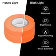 thumbnail image 3 of Uxcell 2Rolls 0.6inch x 32.8feet Neon Gaffers Cloth Tape Glow in the Dark Tape, Orange, 3 of 5
