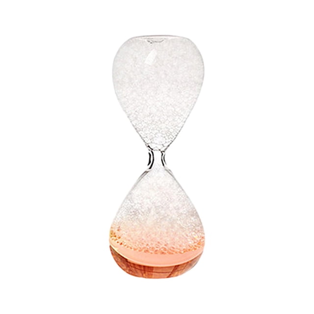 simhoa Bubble Singing Hourglass Glass Liquid Timer for Faimly Children Holiday Gift Light Pink