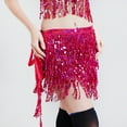 thumbnail image 2 of Women's Sequin Tassel Skirts Rave Fringe Hip Scarf for Festival/Halloween, 2 of 3
