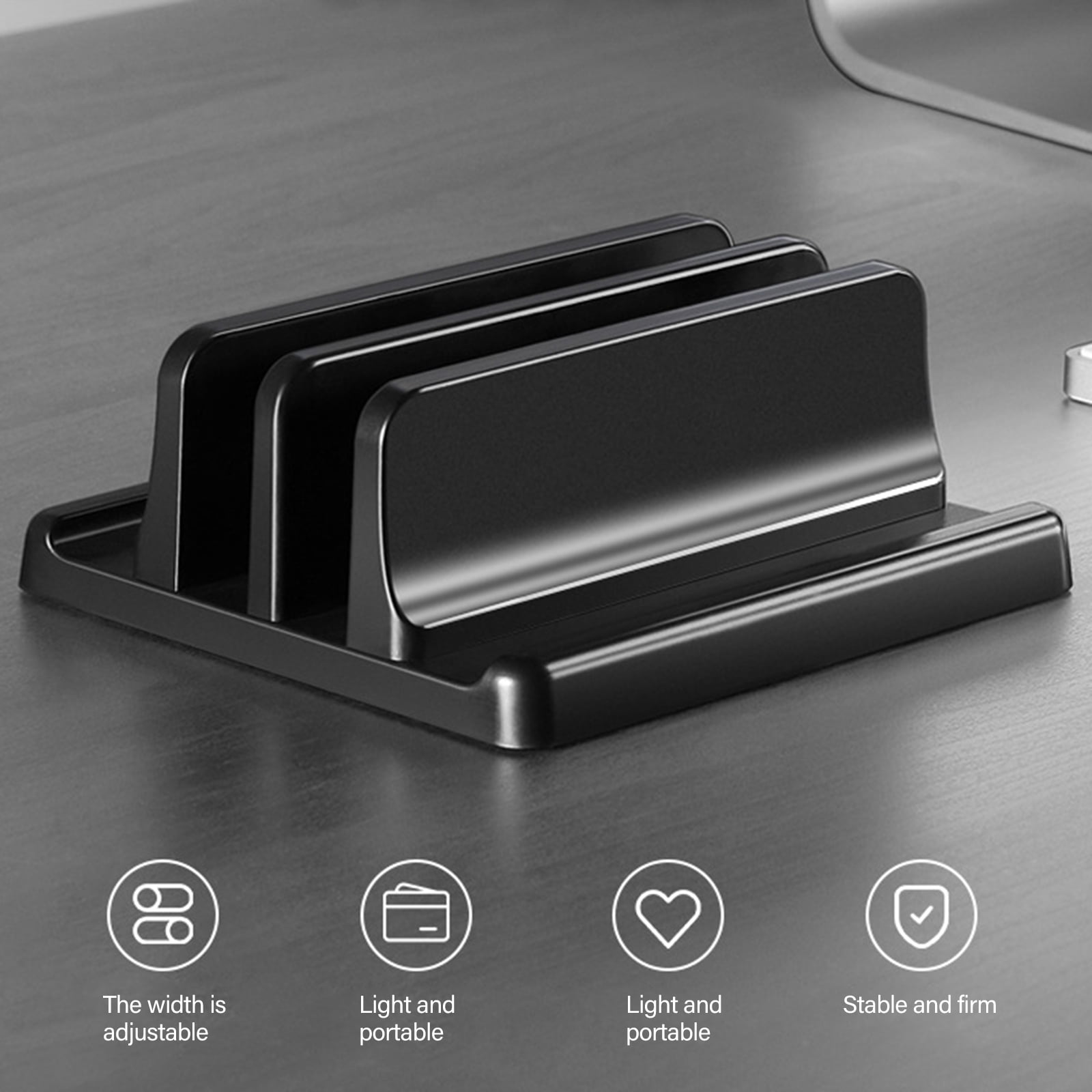 RUISINERY Vertical Laptop Stand Holder Adjustable Desktop Notebook Dock Space Saving Laptop Vertical Saving Dock Replacement