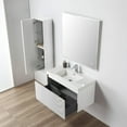 thumbnail image 3 of Blossom Positano 36" Floating Vanity | Matte White | Acrylic Sink & Side Cabinet | Soft-Close Drawer, 3 of 8