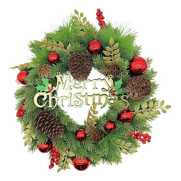 Festive Autumn To Winter Transition Christmas Halloween Door Hangers Garland Ornaments Set Olive Wreaths Wall Wreaths Living Room 30 in Christmas Wreath Holiday Wreaths for Front Door Winter Door
