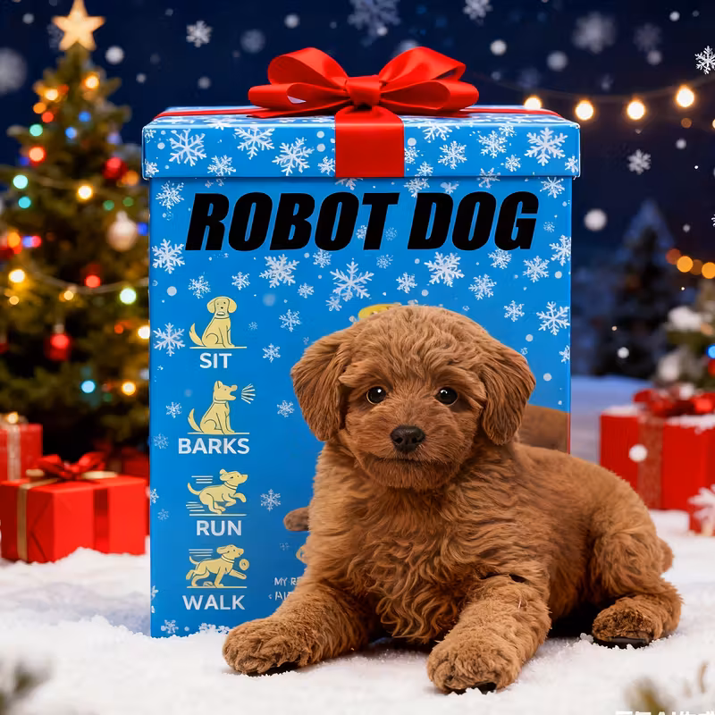 Smart Robot Dog - Realistic Robotic Puppy That Walks, Barks & Wags Tail, Interactive Pet Dog Toy for Kids & Adults, Nico Electronic Puppy Dog That Acts Like a Real Dog ,Christmas Gifts for Grandkids