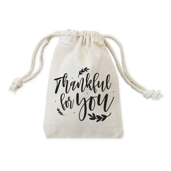 Thankful for You Thanksgiving Favor Bags, 6-Pack