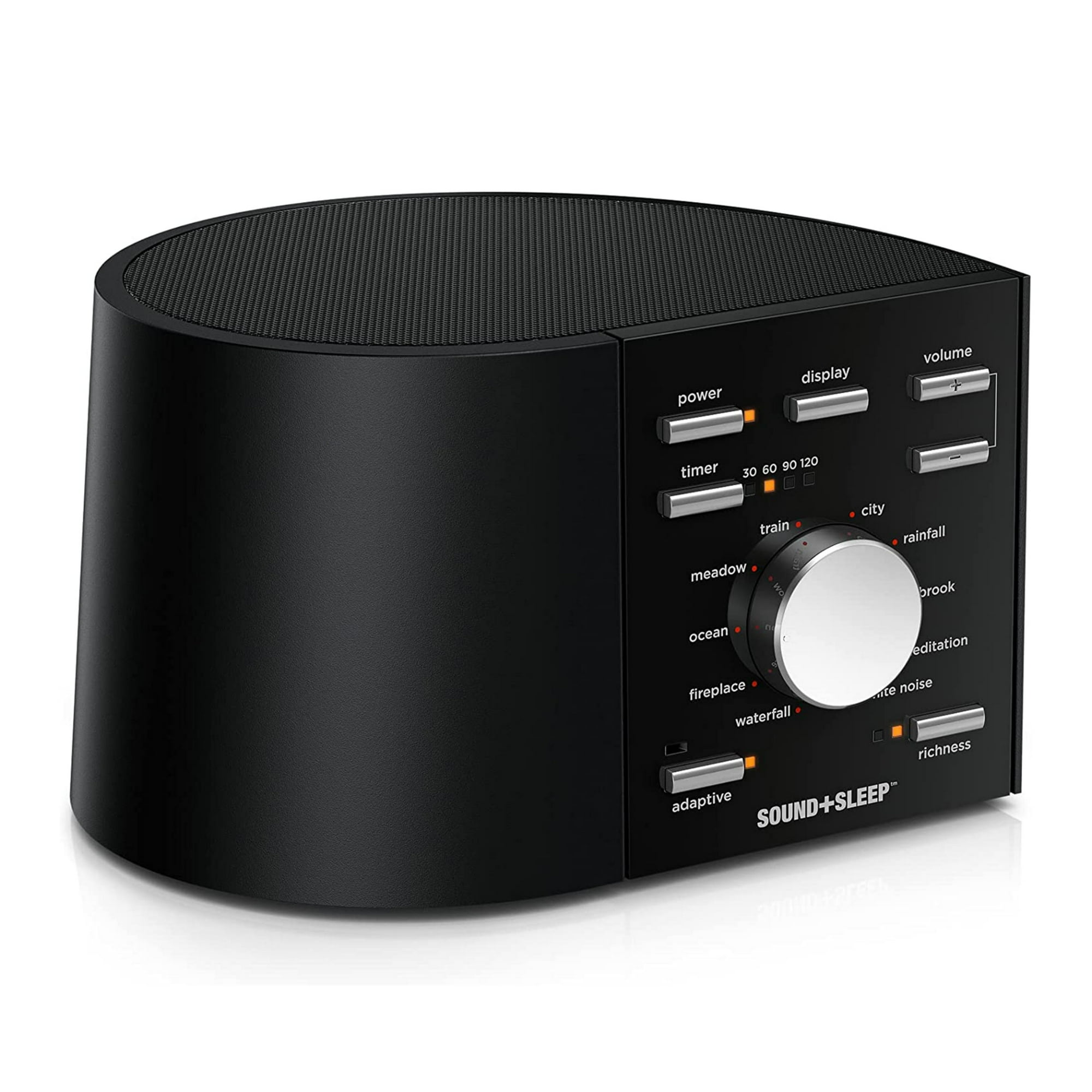 Adaptive Sound Technologies Sound + Sleep, White Noise Machine, Black