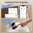 thumbnail image 5 of Invengo Smart Automatic Cat Feeder with Cooling & Heating, Wet & Dry Food Dispenser with 3MP Camera, App Control, Touch Screen, 5 Meal Timer, White, 5 of 10