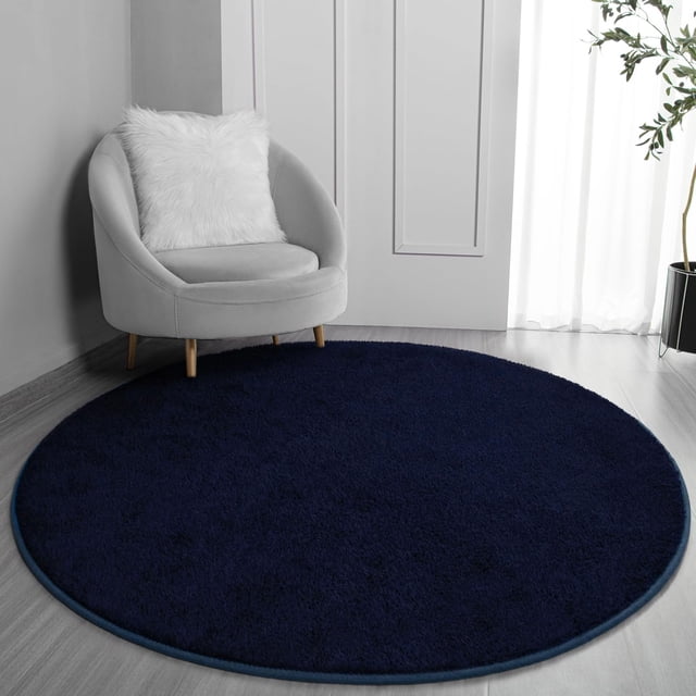 Alfombra FlyDoit de 183 x 183 cm, espuma viscoelástica suave, azul marino